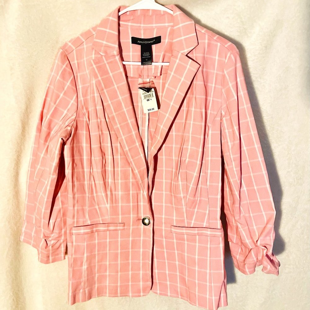 Ashley Stewart Pink  Blazer